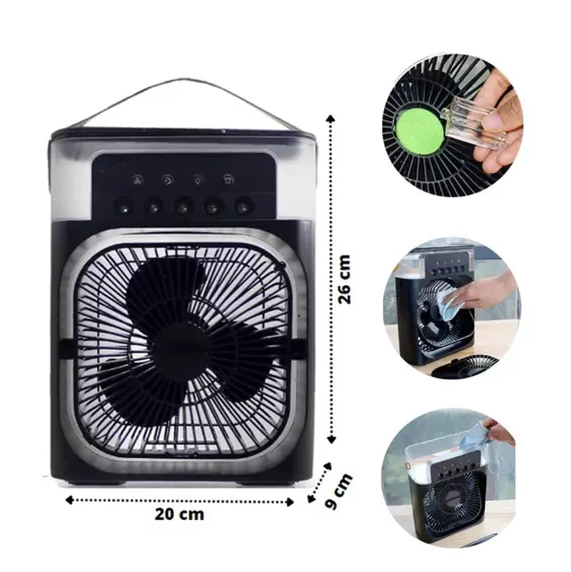 Ventilador Refrigerador Portátil  com LED Umidificador Modern - Últimas unidades 🔥